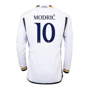 Real Madrid Luka Modric #10 Koszulka Podstawowych 2023-24 Długi Rękaw
